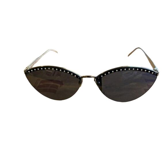 ALAÏA 61mm Cat Eye Sunglasses silver blue main image 9